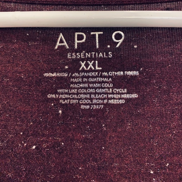 APT 9 Plum-colored Lightweight shirt - Picture 3 of 3